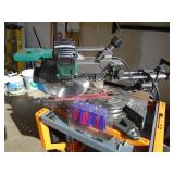 MasterForce 12 miter saw. Looks nearly new. On rolling stand. As shown.