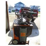 MasterForce 12 miter saw. Looks nearly new. On rolling stand. As shown.