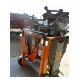 MasterForce 12 miter saw. Looks nearly new. On rolling stand. As shown.