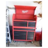 Milwaukee roller tool box. Upper & lower. 46 x 18 x 63. Hardly used. As shown.