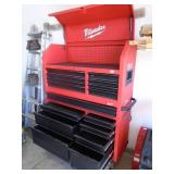 Milwaukee roller tool box. Upper & lower. 46 x 18 x 63. Hardly used. As shown.