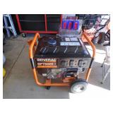 Generac GP7500E generator. Very little use. Electric start. 120/240v. Battery good. As shown.