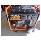 Generac GP7500E generator. Very little use. Electric start. 120/240v. Battery good. As shown.
