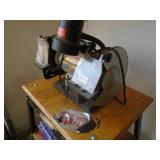 Craftsman 8 grinder/brass wheel variable speed on stand. As shown.