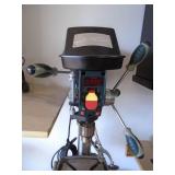 MasterForce drill press with clamp. Digital display.. on stand. As shown.