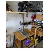 MasterForce drill press with clamp. Digital display.. on stand. As shown.