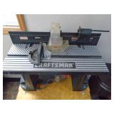 Craftsman router table with router on stand. As shown.