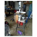 MasterForce 10 bandsaw on stand with miter. As shown.