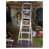 Safe Reach 300 lb folding ladder. Model SRPXT23. As shown.