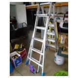 Safe Reach 300 lb folding ladder. Model SRPXT23. As shown.