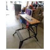 Workmate 200 folding stand with clamps. As shown.