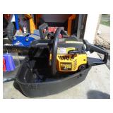 Poulan chainsaw in case. Looks lightly used. As shown.
