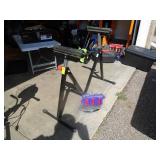 Pair of adjustable roller stands. As shown.