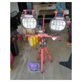 Dual halogen work light. As shown.