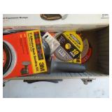 Rigid angle grinder with accessories.