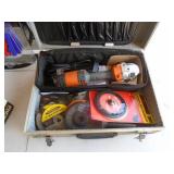 Rigid angle grinder with accessories.