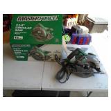 New in box MasterForce 7 circular saw with bag. As shown.