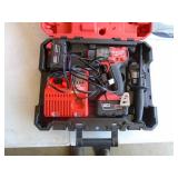 New in box Milwaukee M18 ½ drill with 2 batteries & charger. As shown.