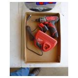 Milwaukee M12 driver with 2 batteries & charger. As shown.
