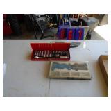 Pop rivet kit & 3/8 socket set. As shown.