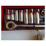 Pop rivet kit & 3/8 socket set. As shown.