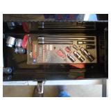 Tool box with assorted tools. As shown.