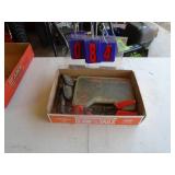 Flat of wiring ends & tools. As shown.