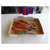 Flat of screwdrivers. As shown.
