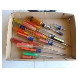 Flat of screwdrivers. As shown.