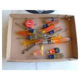 Flat of screwdrivers. As shown.