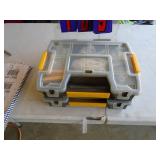 Qty of 2 organizer boxes with contents. As shown.