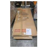 Glass Warehouse 36 in. W x 36 in. D x 78 in. H Pivot Frameless Corner Shower Enclosure in Matte Black Finish with Clear Glass