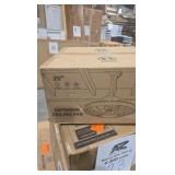 20 in. Outdoor Black Waterproof Caged Ceiling Fan Rope Hook Portable Hanging Ceiling Fan with Light and Remote