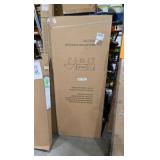 ARK DESIGN 64 in. x 80 in. 1-Lite Clear Glass Universal White Solid Core Wood Double French Door with Quick Assemble Jamb