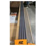 (6) Cases of Charcoal 102 In. x 6.5 In. x 0.94 In. WPC 3D Wood Wall Paneling for Interior Wall Decor (165 sq. ft.)