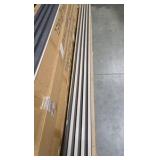 12-Pieces 102 In. x 6.5 In. x 0.94 In. WPC 3D Wood Wall Paneling for Interior Wall Decor Light, Black (55 sq. ft.)