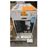 KOHLER Elmbrook 12 in. Rough In 2-Piece 1.28 GFP Single Flush Elongated Chair Height Toilet in White with Soft Close Seat