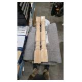 (2) AmeriCraft Legacy Tapered Cabinet Column, 3 3/4"W x 3 3/4"D x 35 1/2"H, Bottom Block: 6 7/8")