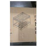 Polibi White Queen Over Queen Bunk Bed with Ladder and Trundle