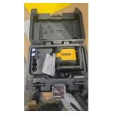 DEWALT 40 ft. Red Self-Leveling Cross Line Laser Level with (2) AA Batteries & Case