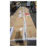 Vosuja 16 in. W x 56 in. H LED Full-Length Black Frame Mirror with Triangle Pattern, Wall Mounted Mirror Dimming, 3 Color Modes