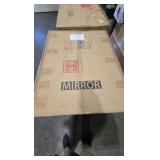 Vosuja 32 in. W x 24 in. H Rectangle White Frame LED Makeup Mirror, LED Mirror with 14 Dimmable LED Lights, 10X Magnification