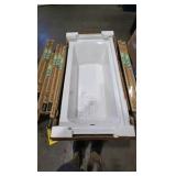 Sterling 60 in. x 30 in. Soaking Bathtub with Right Drain in White