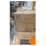 52 in. Intergrated LED Indoor Matte White Standard Ceiling Fan with Light Kit and App Control and Remote Control