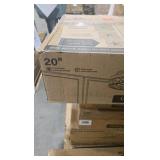 (2) HINNIXY 20 in. Smart Indoor Fresh White Crystal Flush Mount Color Changing LED Ceiling Fan with Light Kit and Remote App Control