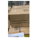 HINNIXY 16-inch Indoor White Gold Caged Ceiling Fan