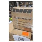 72 in.Aluminum  Outdoor Ceiling Fan with Light Remote for Patio Living Room