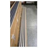 12-Pieces 102 In. x 6.5 In. x 0.94 In. WPC 3D Wood Wall Paneling for Interior Wall Decor Light, Black (55 sq. ft.)