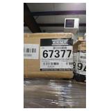 (12) Monument 673776 4-Light White Rectangular Flushmount