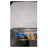 Home Decorators Collection Doveton 48 in. Single Sink Freestanding White Bath Vanity with White Engineered Marble Top (Assembled)